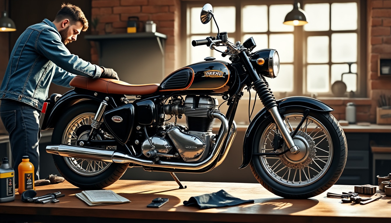 d&eacute;couvrez nos conseils d'entretien sp&eacute;cifiques pour pr&eacute;server votre moto ancienne le plus longtemps possible. astuces rares, produits adapt&eacute;s et bonnes pratiques pour conserver la fiabilit&eacute; et le charme de votre moto de collection.