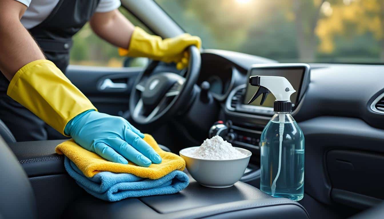 découvrez comment entretenir facilement l’intérieur de votre voiture en utilisant des produits simples et efficaces pour un habitacle propre et agréable.