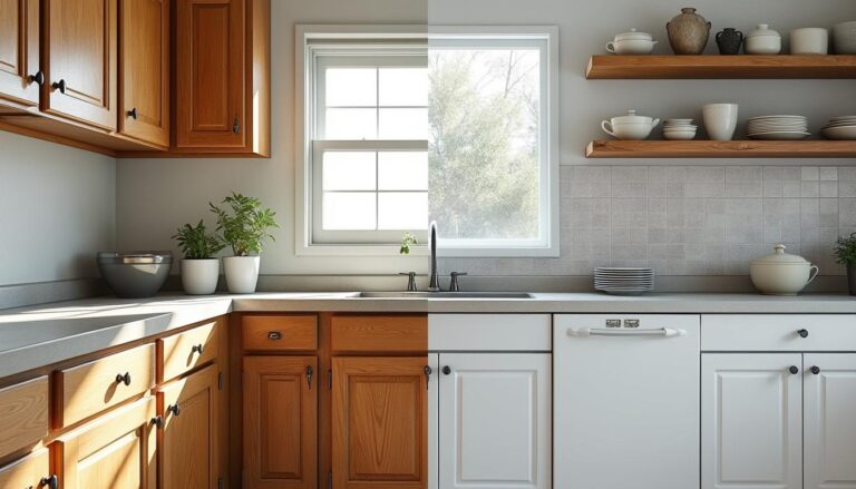 découvrez des astuces simples et économiques pour moderniser votre cuisine datée sans vous ruiner.